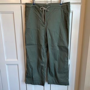 Talbots wide crop pants 12